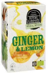 Royal Green Ceai Ginger & Lemon, Royal Green, 27 gr, 16 plicuri