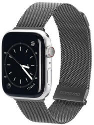 Apple Watch 1-6, SE, SE (2022) (38 / 40 mm) / Watch 7-8 (41 mm), fém pótszíj, mágneses zár, milánói stílus, Dux Ducis Milanese, szürke
