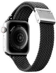 Apple Watch 1-6, SE, SE (2022) (38 / 40 mm) / Watch 7-8 (41 mm), textíl pótszíj, állítható, Dux Ducis Mixture, fekete