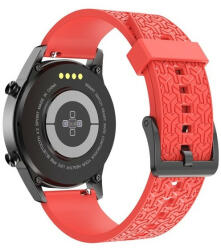 Samsung Galaxy Watch 4 Classic (46mm) SM-R890, szilikon pótszíj, állítható, 3D minta, piros - tok-shop
