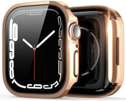 Apple Watch 7 (45mm), Műanyag védőkeret, szíj nélkül, közepesen ütésálló, Dux Ducis Hamo, vörösarany
