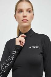 adidas TERREX sportos pulóver Xperior fekete, nyomott mintás - fekete S