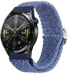  BStrap Braid Nylon szíj Huawei Watch GT2 42mm, blue white