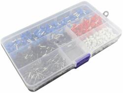  Set 500 terminale izolate, cu cleste pentru sertizare, 0.25-10mm2, 301225 Cleste