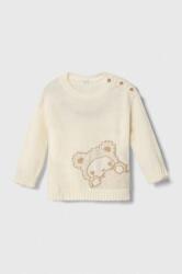 Benetton baba pulóver gyapjúkeverékkel bézs - bézs 56