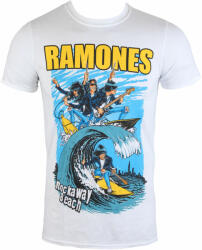 ROCK OFF bărbați tricou Ramones - Rockaway Plajă - ROCK OFF - RATS15MW