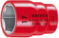 KNIPEX Cap cheie tubulară de 12 mm cu pătrat interior de 3/8" KNIPEX 08887 (98 37 12)