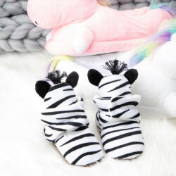 Superbebeshoes Botosei plusati pentru bebelusi - Zebra
