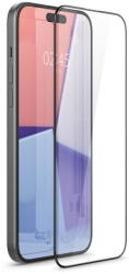 Spigen Folie sticla cu sistem de montare Spigen GLAStR EZ FIT compatibila cu iPhone 15 Black (AGL06908)