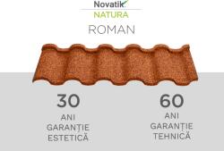 NOVATIK NATURA ROMAN - Tigla metalica cu roca vulcanica (NNR)