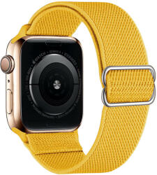 Apple Watch 1/2/3/4/5/6/7/8/9/SE (42/44/45mm) TRPH szövet óraszíj citromsárga