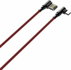 LDNIO LS421 USB-A apa - USB-C apa 2.0 Adat és töltőkábel - Piros (1m) (LS421 TYPE C)