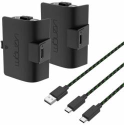 Venom xbox series s/x & one accesoriu 2pcs baterie (1100mah) + 3m cablu de încărcare negru, vs2883 VS2883 (VS2883)