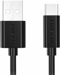 Choetech AC0004 USB-A apa - USB-C apa 2.0 Adat és töltőkábel - Fekete (3m) (AC0004)