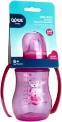 Wee Baby Преходна чаша с дръжки Wee Baby - Galaxy, PP, 250 ml, розова (754) - ozone