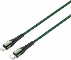 LDNIO LC112 USB-C apa - Lightning apa 2.0 Adat és töltőkábel - Zöld (2m) (LC112 TYPE-C TO LIGH)