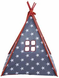 Patio gyermek sátor párnával és játszószőnyeggel csillag mintás (79328)