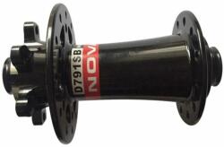 NovaTec D791SB MTB első kerékagy, 36H, átütőtengelyes (15x110 mm), tárcsafékes, ipari csapágyas, fekete