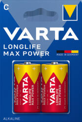 VARTA LONGLIFE MAX POWER bébi/ C/ LR14 elem BL2 (db) - 4714