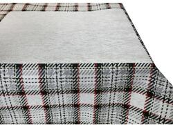 Mondo Italia, s. r. o Gobelin asztalterítő Tartán szürkésbarna 90x90 cm Chenille IT025