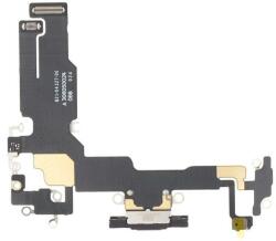 tel-szalk-19296933160 Apple iPhone 15 töltőcsatlakozó port, flexibilis kábel / töltő csatlakozó flex Fekete (tel-szalk-19296933160)
