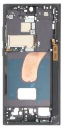 tel-szalk-19296933221 Samsung Galaxy S23 Ultra EU verzió Fekete előlap LCD keret, burkolati elem (tel-szalk-19296933221)