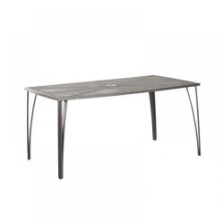 HECHT Masa metalica de gradina HECHT Navassa, forma dreptunghiulara, fixa, 153 x 96 x 73 cm, gri (HECHTNAVASSATABLE)