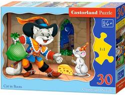 Castorland Puzzle Castorland din 30 de piese - Motanul incaltat (В-03730-1)