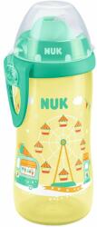Nuk Pahar cu un pai Nuk - Flexi Cup, 12м+, 300 ml, cu carusel, galben (10751083)
