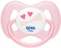 Wee Baby Suzeta Wee Baby - Fluture, 6-18 luni, roz cu panglică (159)