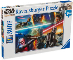 Ravensburger Puzzle Ravensburger din 300 XXL de piese - Mandalorianul: Foc încrucișat (13279) Puzzle