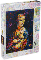 Grafika Puzzle Grafika din 2000 de piese - Doamna cu Hermelin (887)