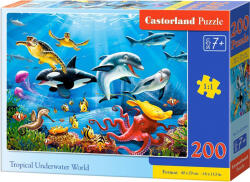 Castorland Puzzle Castorland din 200 de piese - Lumea tropicala subacvatica (B-222094)
