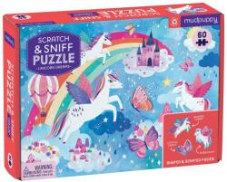 Mudpuppy Puzzle parfumat pentru copii Mudpuppy din 60 de piese - Unicorni