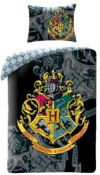 Halantex Set lenjerie de pat pentru copii Halantex - Harry Potter Hogwarts, stema (HP-378BL) Lenjerii de pat bebelusi‎, patura bebelusi