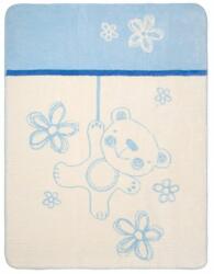 Baby Matex Pătură pentru copii Baby Matex - Teddy, 75 x 100 cm, albastru (5902675035071) Lenjerii de pat bebelusi‎, patura bebelusi