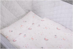 Bubaba Set de lenjerie de pat pentru copii din 5 piese Bubaba - Curcubeu roz (47498) Lenjerii de pat bebelusi‎, patura bebelusi