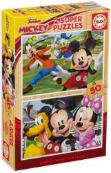 Educa Puzzle Educa din 2 x 50 de piese - Mickey si prietenii (EDU18880) Puzzle