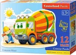 Castorland Puzzle Castorland din 12 XXL de piese - Malaxor de beton (B-120086) Puzzle