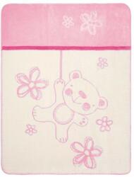 Baby Matex Pătură pentru copii Baby Matex - Bear, roz (5902675041706)