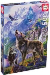 Educa Puzzle Educa din 500 de piese - Lupii în stânci (EDU19548) Puzzle