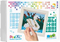 Pixelhobby Set creativ cu cadru și pixeli Pixelhobby - XL, Swan (12097)