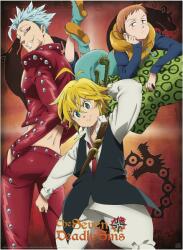 GB eye Mini poster GB eye Animation: The Seven Deadly Sins - Ban, King & Meliodas (ABYDCO456)