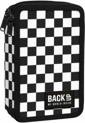 BackUP Penar cu rechizite BackUp DW - Chessboard, cu 2 fermoare (93496) Penar