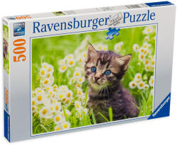 Ravensburger Puzzle Ravensburger din 500 de piese - Pisica din câmp (17378) Puzzle