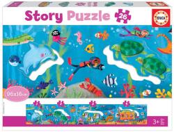 Educa Puzzle panoramic Educa din 26 de piese - Lumea subacvatică (EDU18902) Puzzle