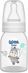Wee Baby Biberon Wee Baby Classic - 125 ml, alb cu zebră (851)