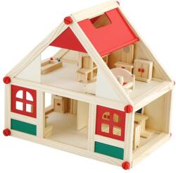 Smart Baby Casa de păpuși din lemn Smart Baby - Cu mobilier (ACT189)