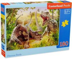 Castorland Puzzle Castorland din 180 de piese - Dinosaur Battle (B-018413)
