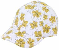 Sterntaler Şapcă de baseball cu protecţie UV 50+ Sterntaler - Cu flori, 57 cm, 8+ ani, alb (1422303-500)